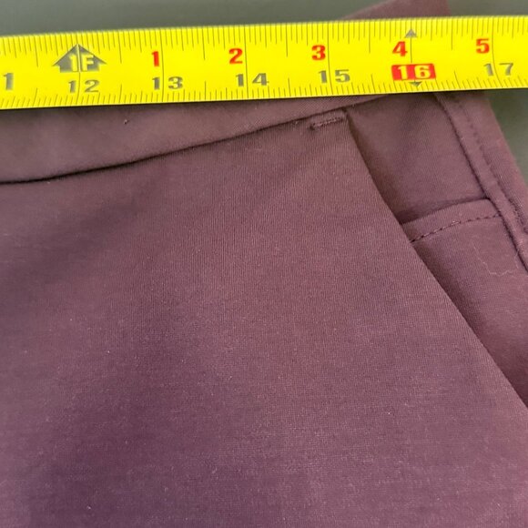 Lululemon Trousers Womens 12 Purple Go City Trek Mid Rise Ponte Stretch Travel - Picture 11 of 15